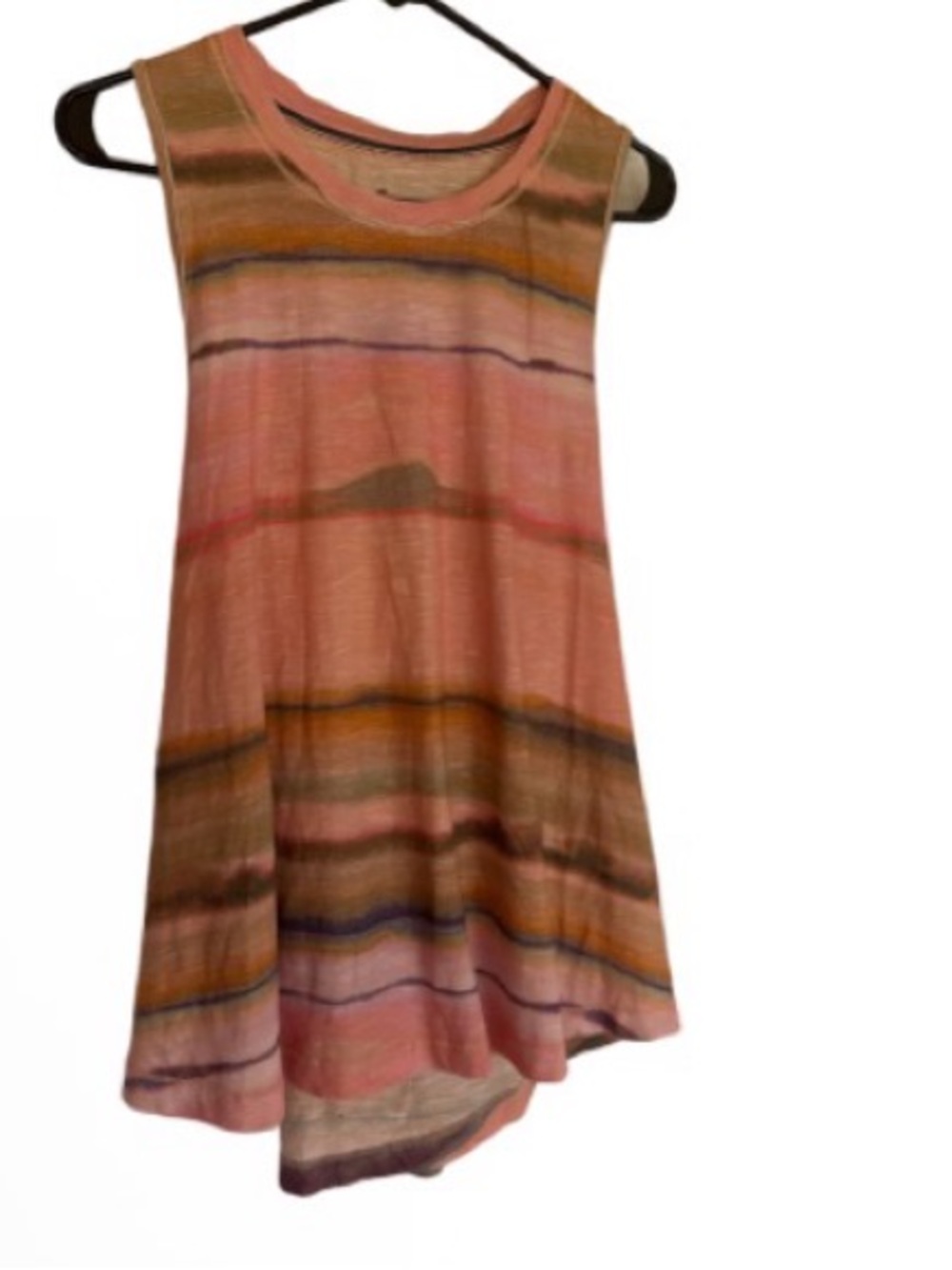 Anthropologie Pilcro Pink Multi-Stripe Swing Tank